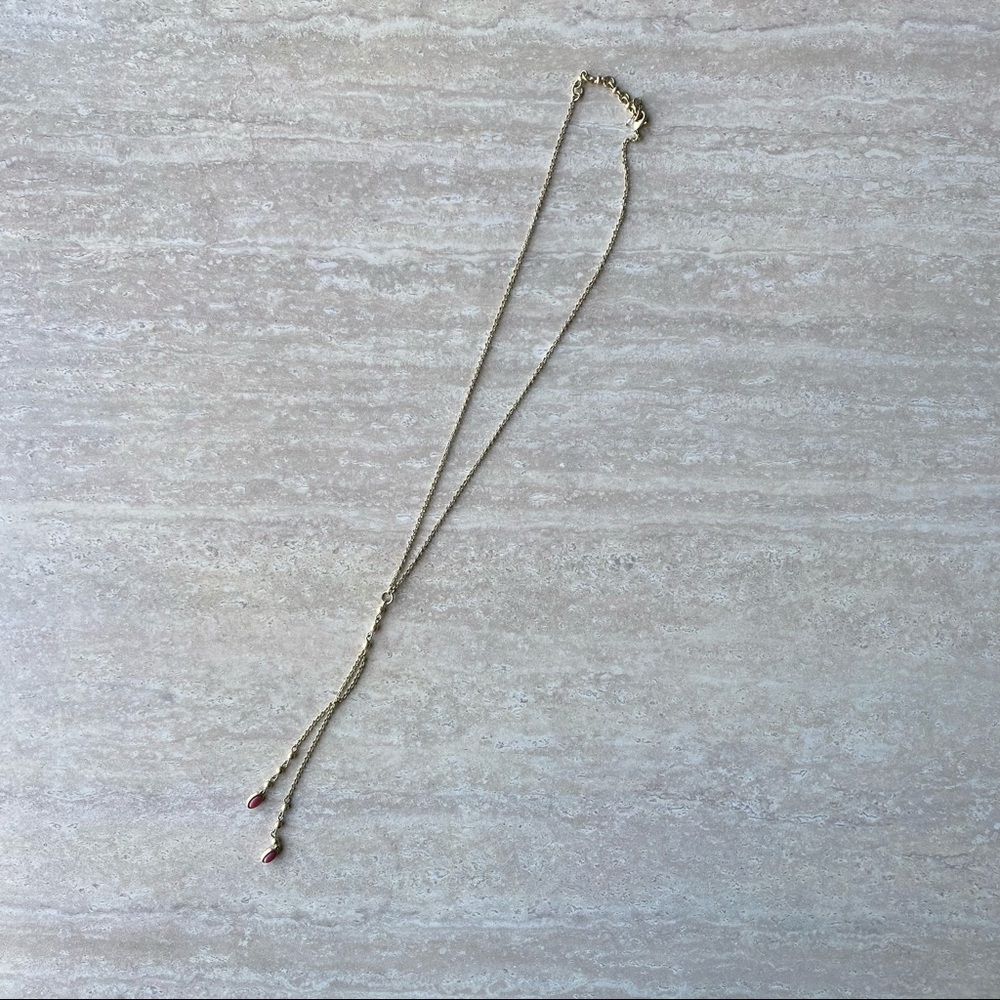 CLOSET CLOSING
 Lucky Brand Gold Toned Y Necklace